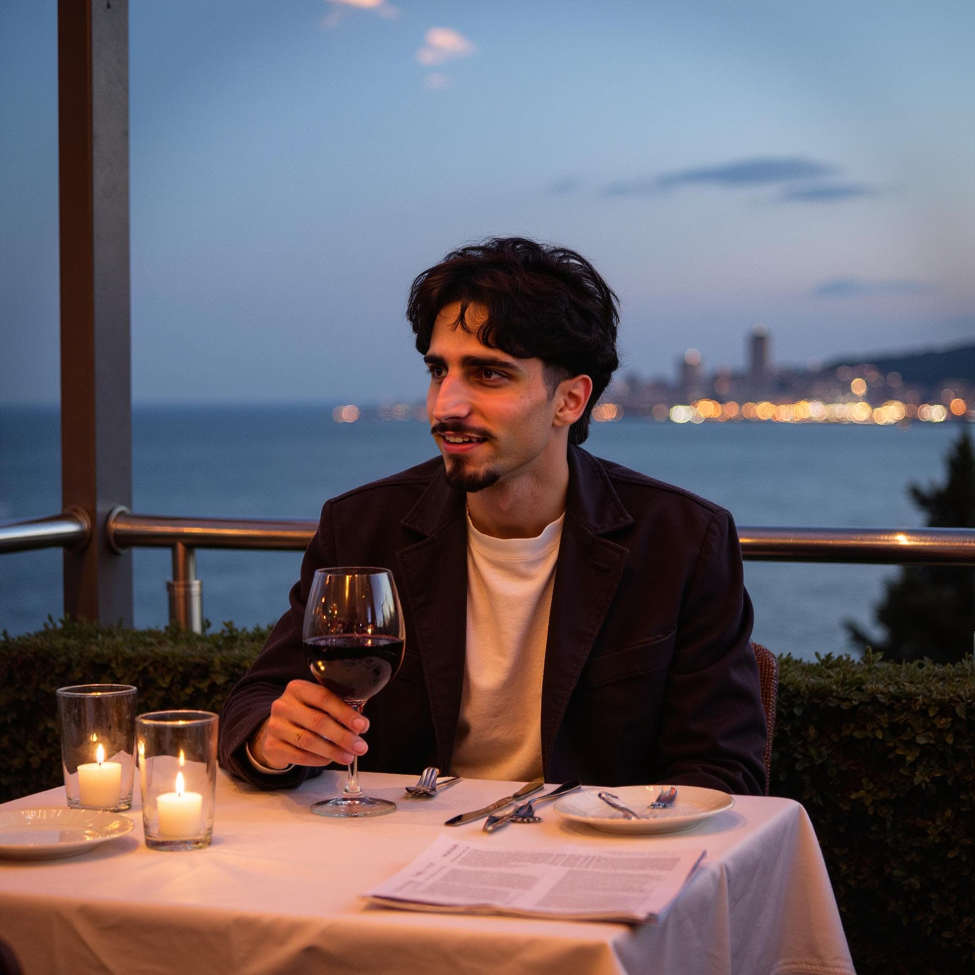 Polished dating photo style Polished AI dating photo style: Considered outfit and lighting